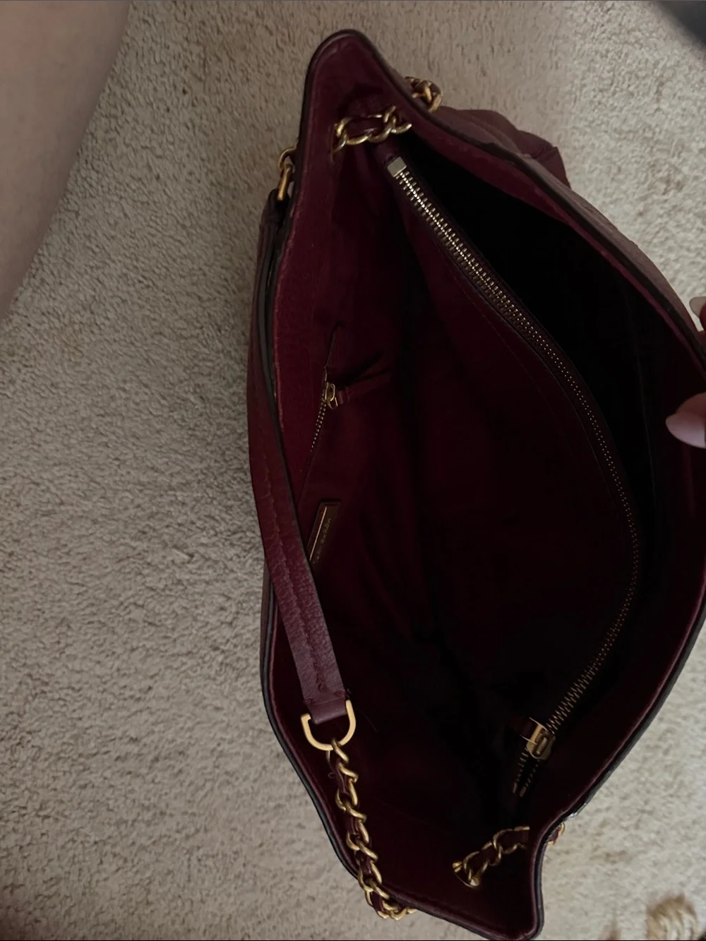 Tory Burch pebbled leather